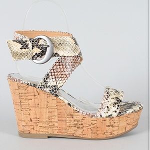 Bamboo Snake skin Espadrille